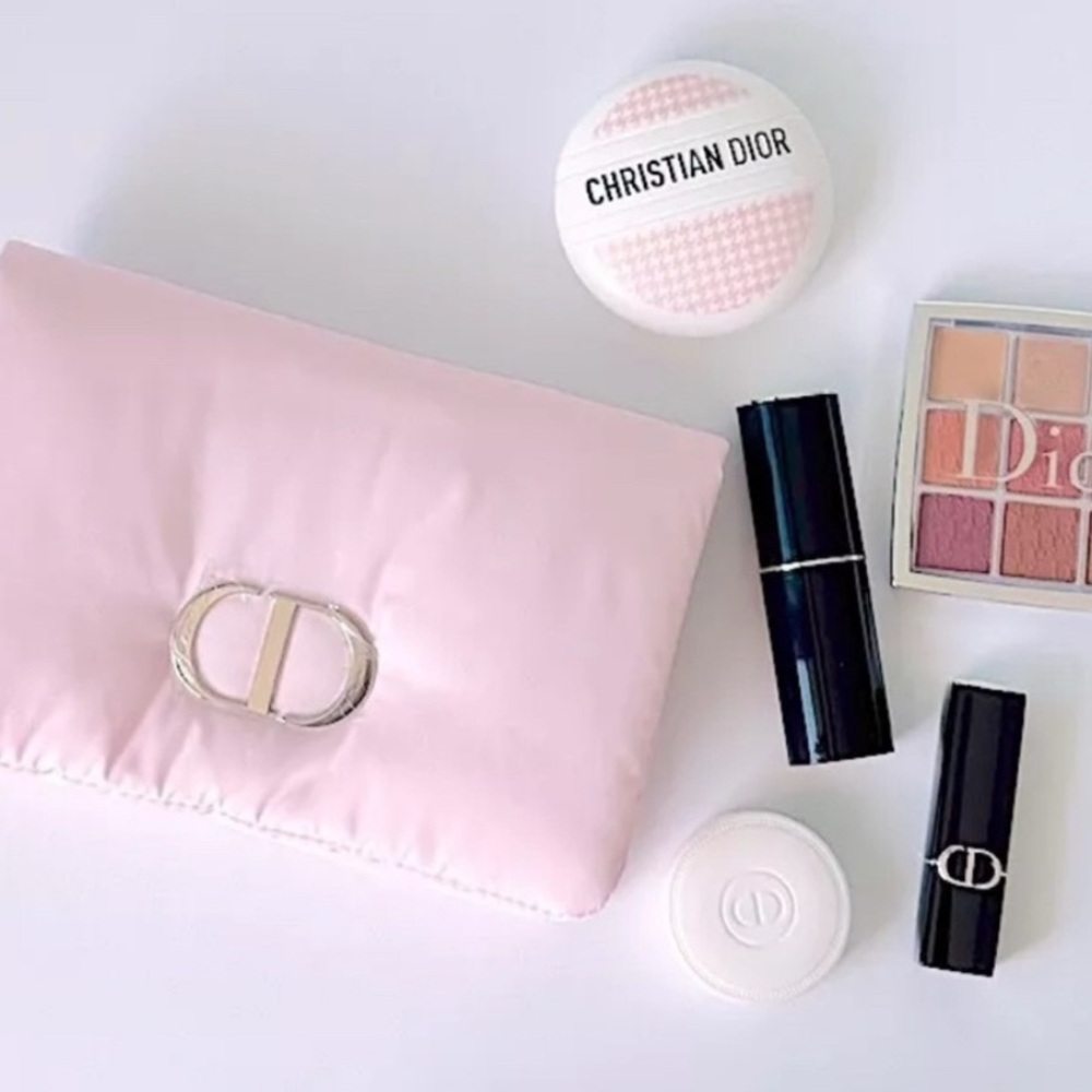 Dior Beauty Pink Puffy Cosmetic Bag - Picture 8 of 8